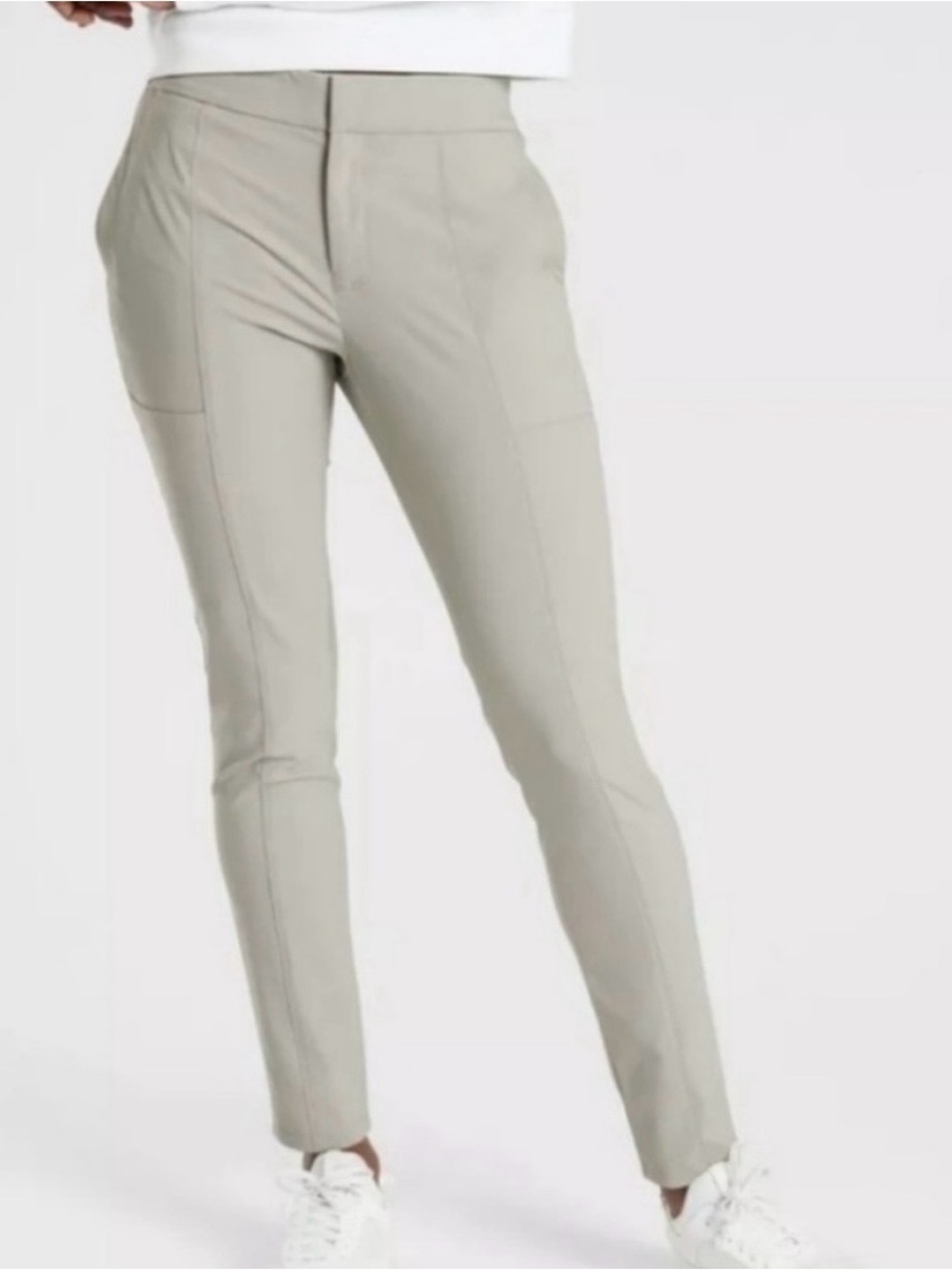 Athleta Wander Stash Women's Athletic Pants Size 6 Greige